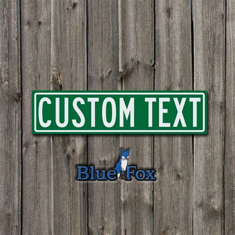 stamped metal sign custom made